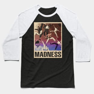 Madness 2 Tone Icons - Commemorate the Band's Genre Influence with This Tee Baseball T-Shirt